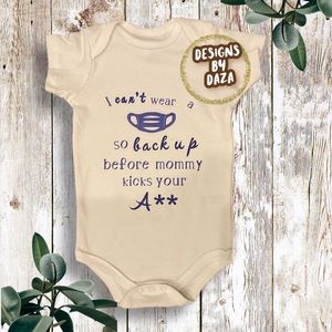 Quarantined baby onesie